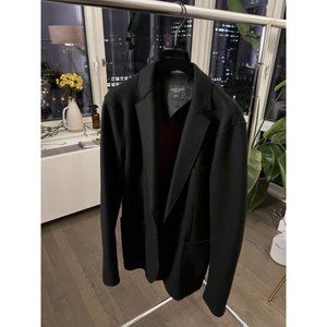 Rag & Bone Woodall Felted Wool Blend 2 button Unlined Raw Edge Blazer sz 36